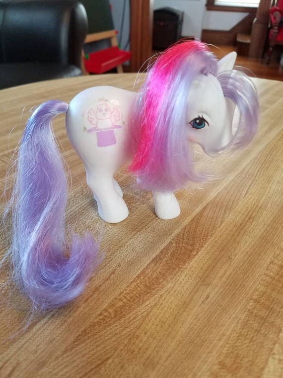 Vintage My Little Pony Magic Hat Earth Pony Gen 1 White 1983 Etsy