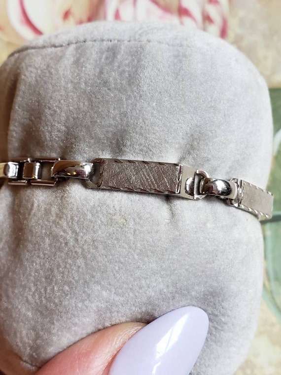 Vintage Lamode Sterling Silver ID Bracelet Ladies - image 5
