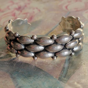 Vintage Sterling Silver Cuff Bracelet 925