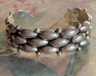 Vintage Sterling Silver Cuff Bracelet 925