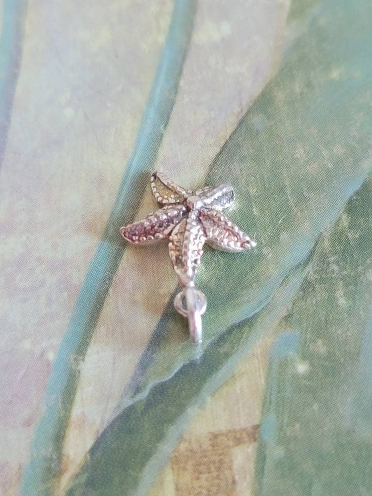 Vintage Sterling Silver Tiny Starfish Charm or Pendant - Etsy