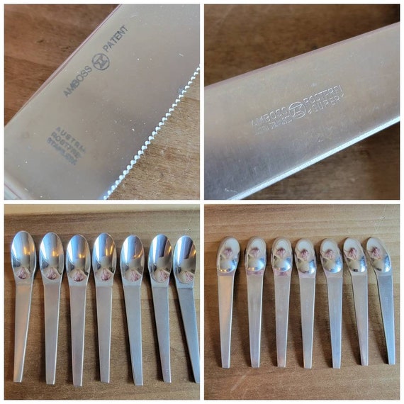 Vintage Lot of 28 Amboss Austria Stainless Steel Flatware Vintage Lot of 28 Amboss Austria Stainless Steel Flatware