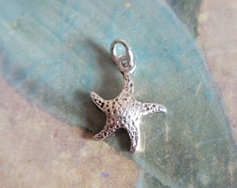 Vintage Sterling Silver Starfish Charm or Pendant