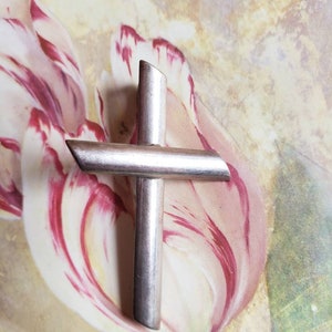 Vintage Sterling Silver Cross Pendant Christianity Religious