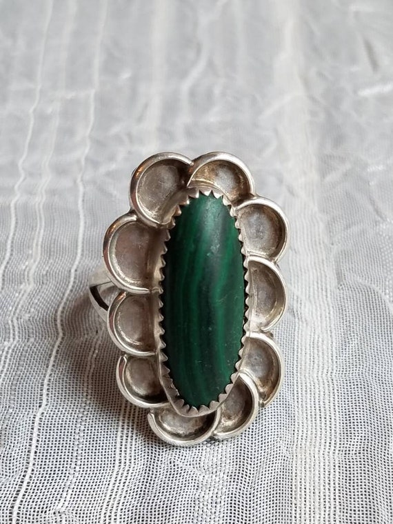 Vintage Hand Made Native American Sterling Silver… - image 10