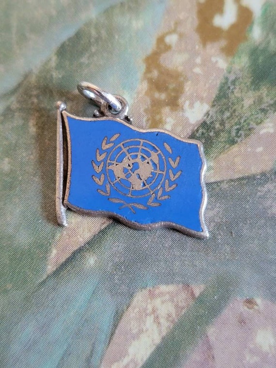 Vintage Sterling Silver and Enamel European Union 