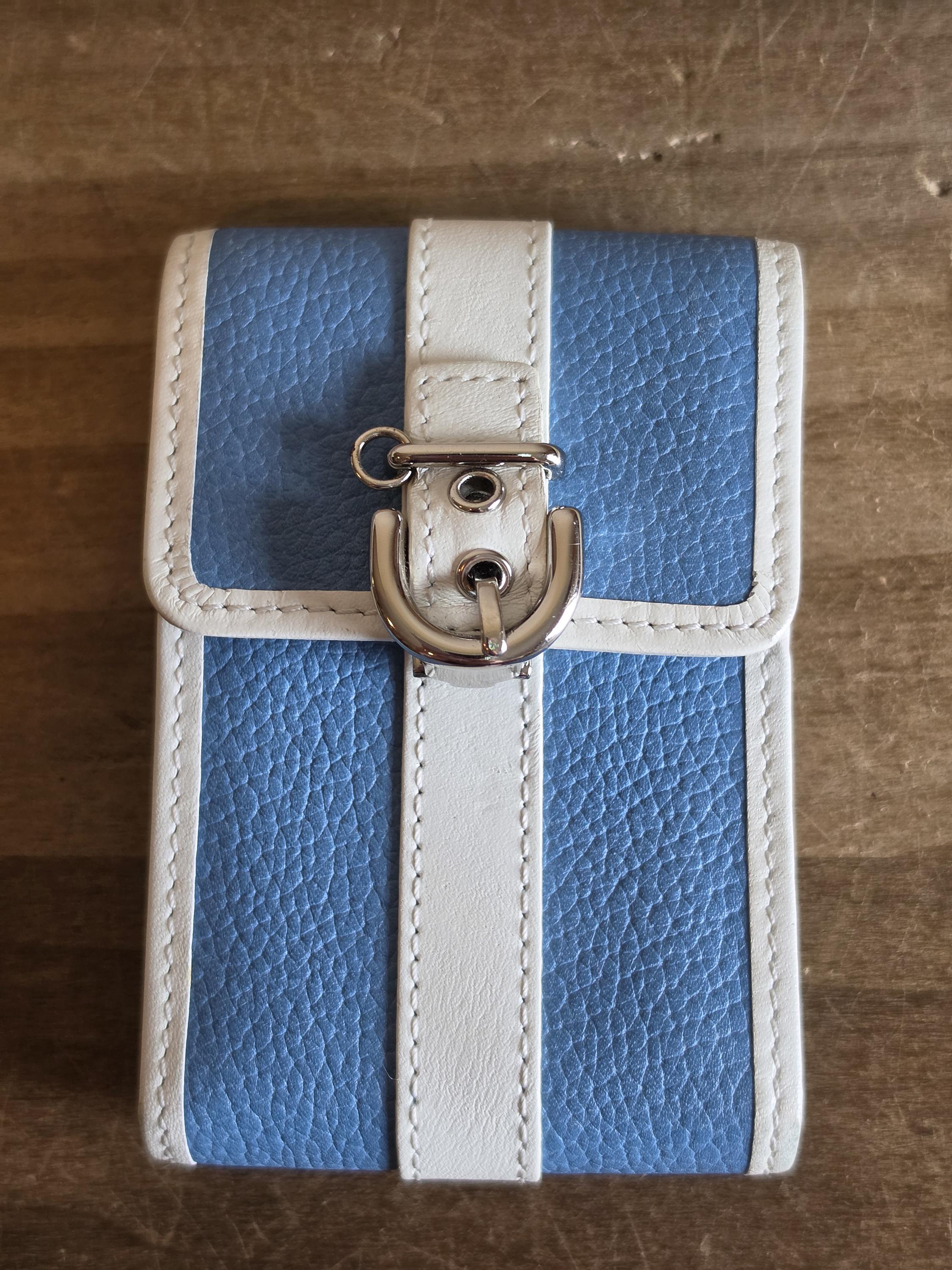 Coach Vintage Blue Leather Wallet - Etsy