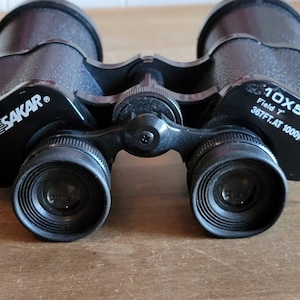 Vintage Sakar Binoculars in Original AT&T Case with Original Caps Black Optics Bird Watching
