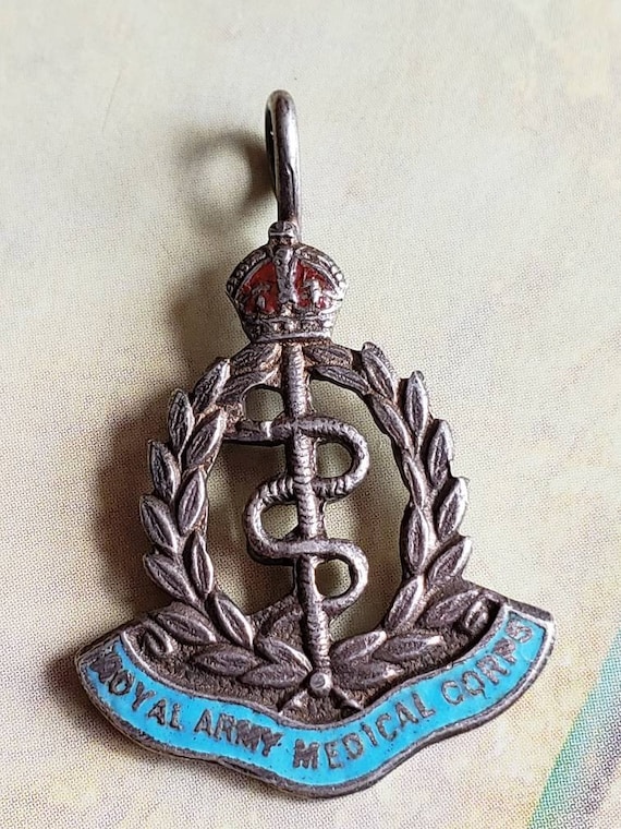 Vintage Sterling Silver Royal Army Medical Corps P