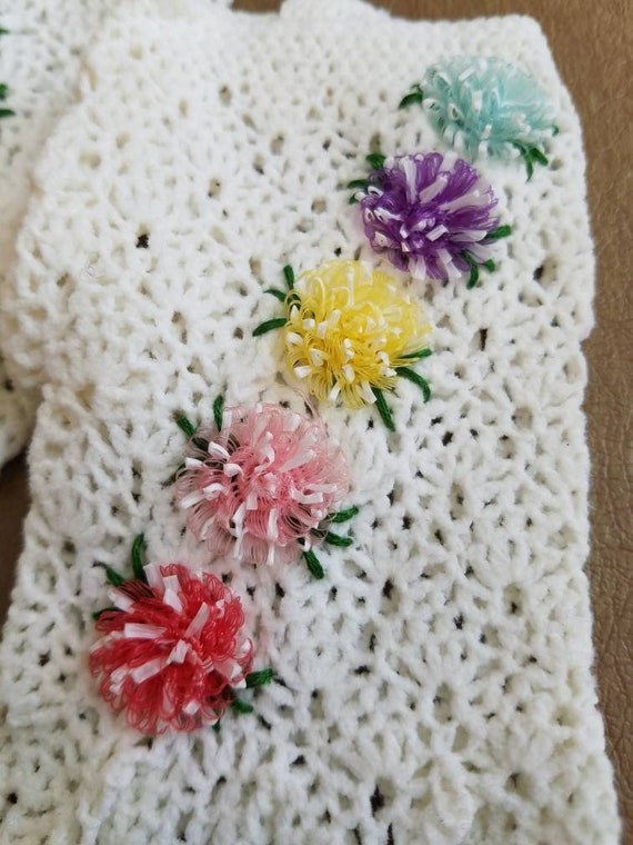 Vintage by Elayne White Gloves Ladies Retro Croch… - image 9