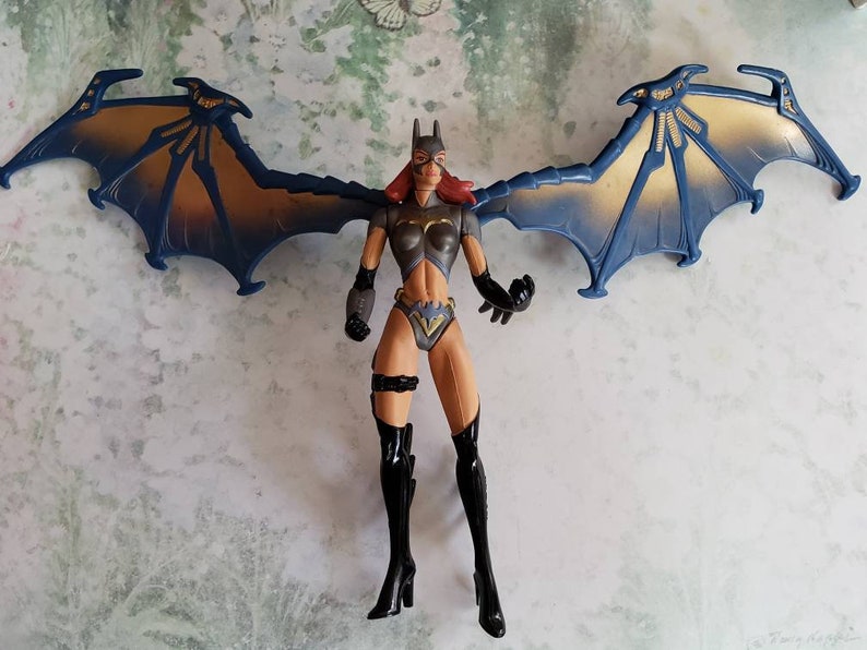Vintage DC Comics Bat Girl Action Figure with Cape 1990s Comics