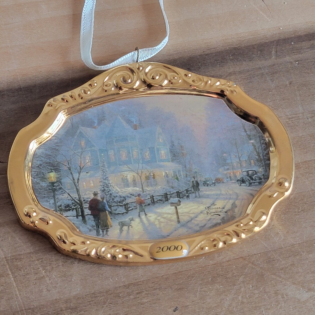 Hallmark Thomas Vintage Hallmark Thomas Kinkade Painter of Light A Holiday Gathering ...