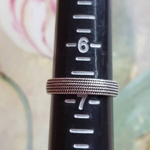 Vintage Sterling Silver 925 Band Ring 1980s Twist Rope Ring Repeating ...