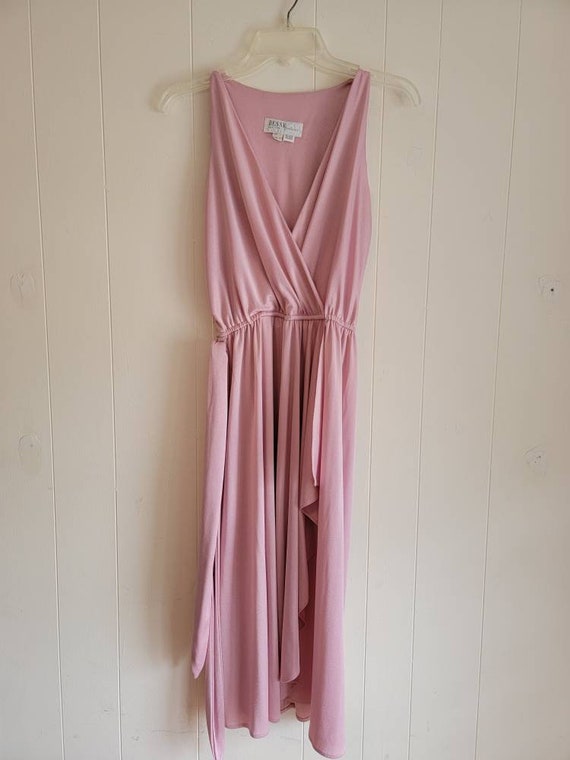 Vintage Dressy Creations New York Pink Mauve Dres… - image 3