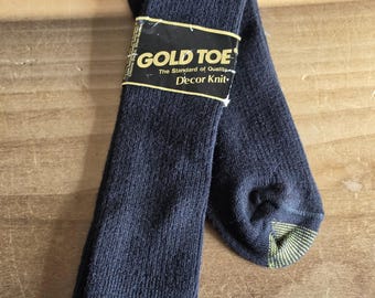 gold toe blue dress socks Vintage Men's BS