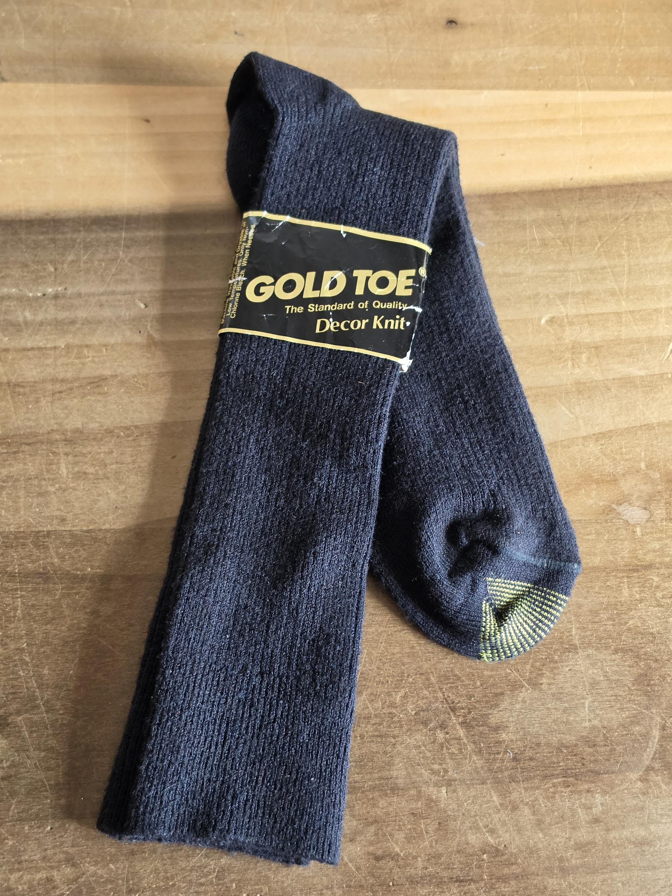 Vintage Gold Toe Socks