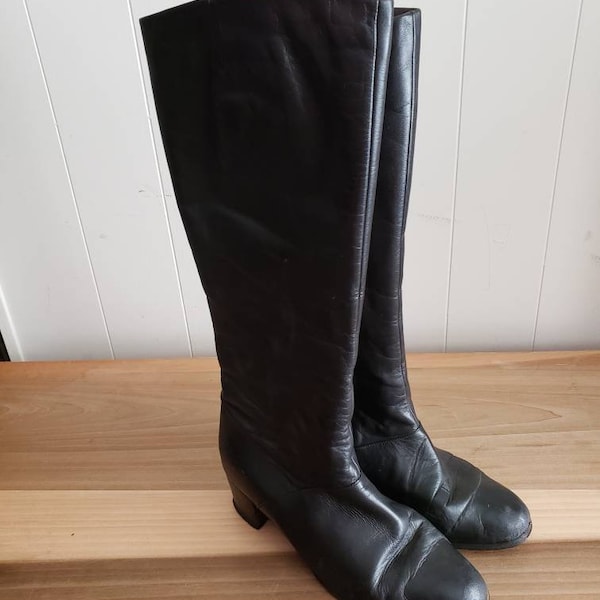 70s Heeled Boots - Etsy