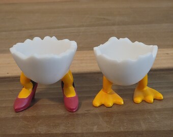 Vintage Set of 2 Casablanca Milk Duck Leg Egg Cups as Is - Etsy