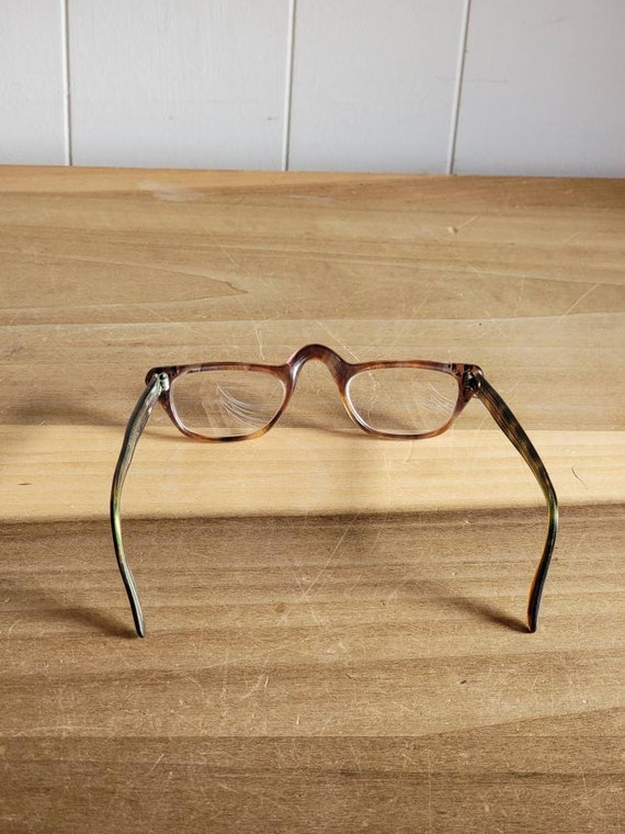 Vintage Prescription Tortoise Shell Eyeglasses Ey… - image 8