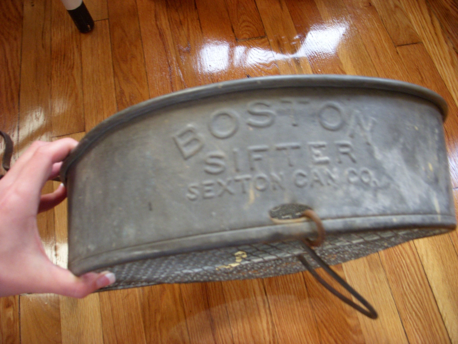 SALE Vintage Boston Sifter Sexton Can Co. Coal Sifter Metal Etsy