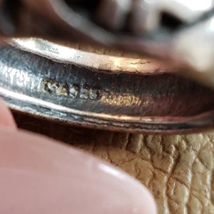 Vintage Sterling Silver Repeating Pattern Band Ring 1990s Wedding Band ...