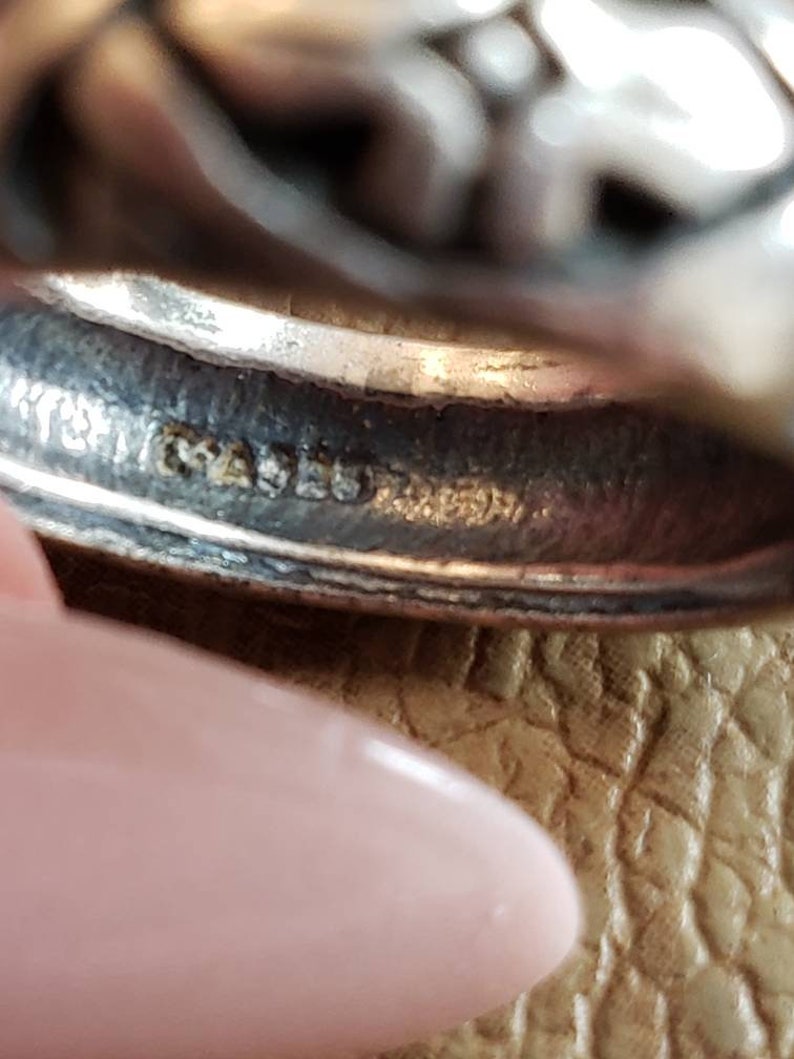 Vintage Sterling Silver Repeating Pattern Band Ring 1990s Wedding Band ...