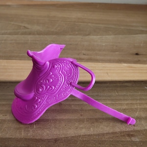 Vintage Hot Pink Barbie Horse Saddle
