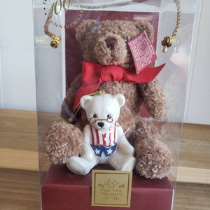 Vintage Lenox Teddy Bear 100th Anniversary Ornament & Plush - New in Box