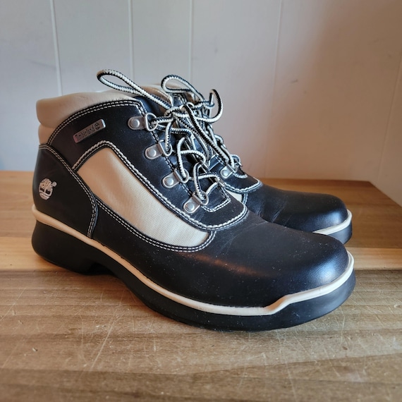Vintage Timberland Lady Field Chukka Boots: Black & off  display picture 2