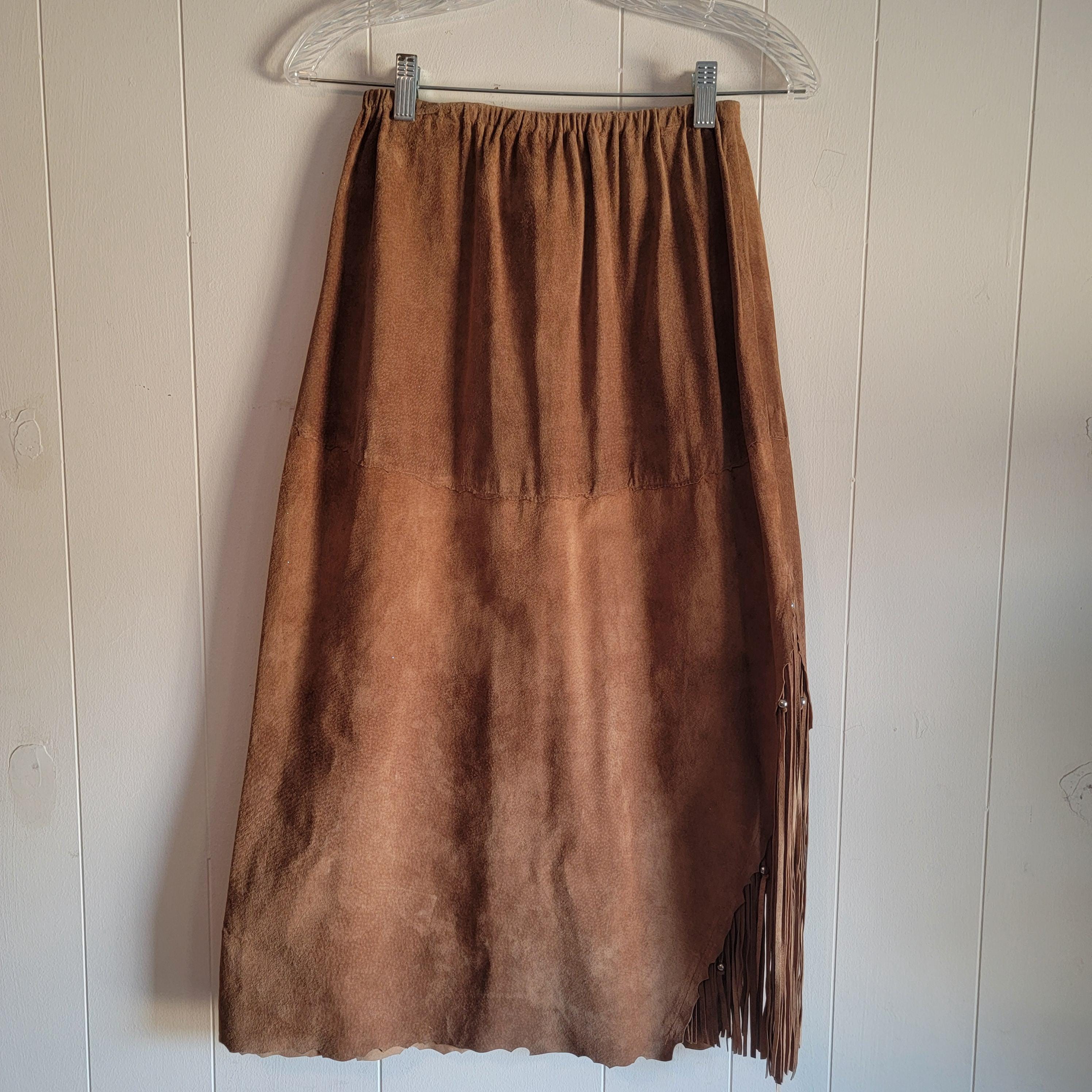 スカート Knit Lace Jagged-hem Skirt / Brown 34021051_hi?h=630