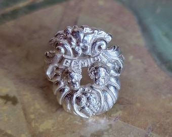 Vintage Sterling Silver 925 Zodiac Sign Ring Gemini Size 6.25
