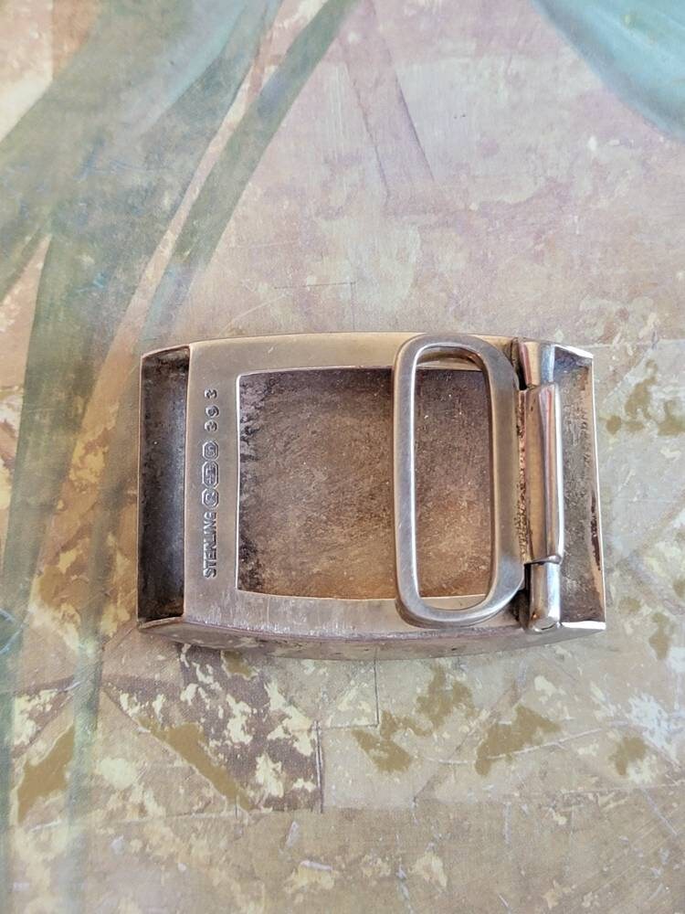 Vintage R. Blackington Co Sterling Silver Belt Buckle - Etsy