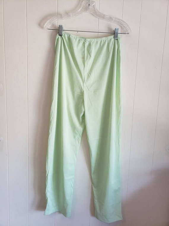 Vintage Hollywood Vassarette Pale Green Pajama Se… - image 8