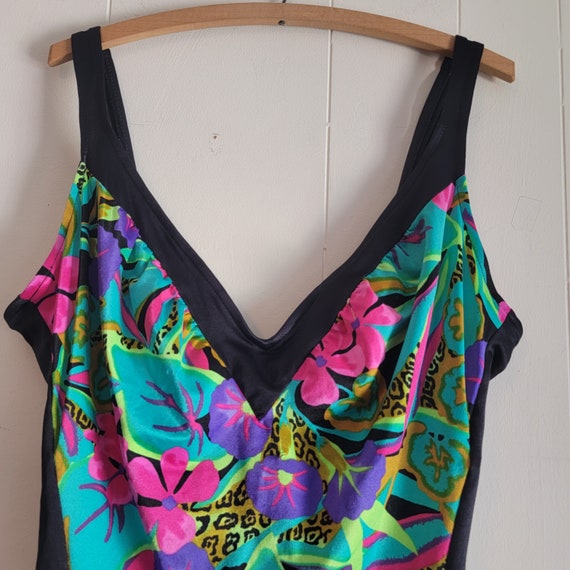 Vintage Rose Marie Reid Bathing Suit Black Tropic… - image 4