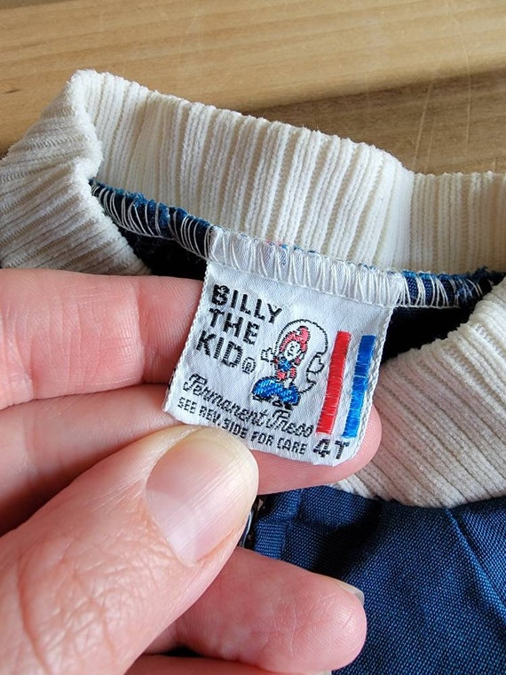 Vintage Billy the Kid Boys Zippered Jacket Blue R… - image 8