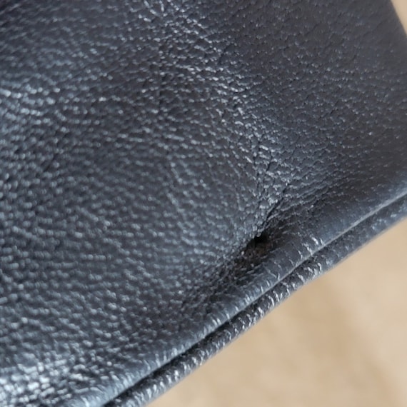 Vintage Never Worn Gloves Size 6.25 Black Leather - image 7