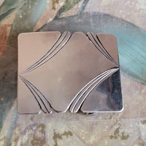 Vintage SY Sterling Silver Belt Buckle