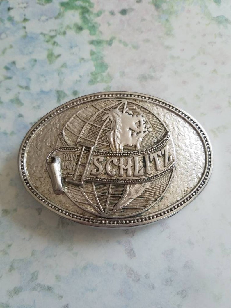 Vintage Trade Mark Schlitz Belt Buckle Beer Father's Day image 10