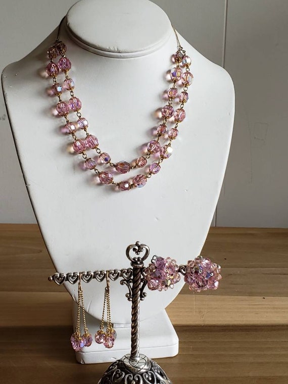 Aurora borealis necklace vintage deals