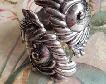 アクセサリー antique vintage old silver mexico indian Cool Vintage Mexican Sterling Silver Taxco Ornate Heavy