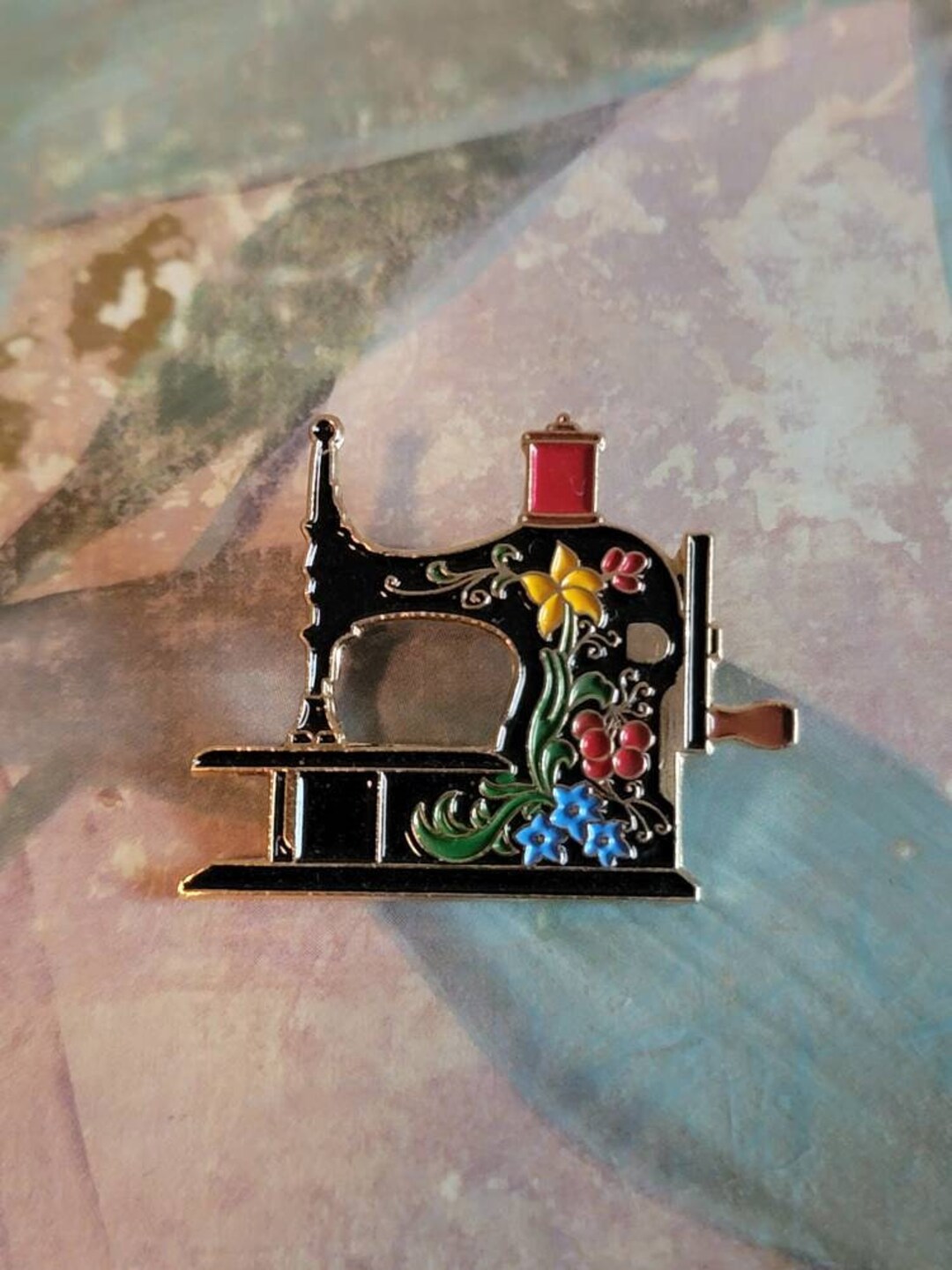Vintage Clotilde 20 Years Antique Sewing Machine With Floral Designs