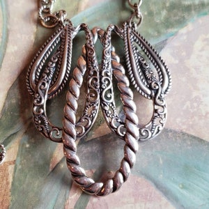 Vintage Carolyn Pollack Relios Sterling Silver Enhancer Pendant and Necklace Signed