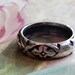 Vintage Sterling Silver Repeating Pattern Band Ring 1990s Wedding Band ...