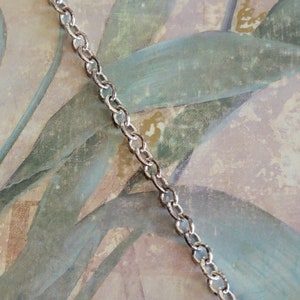 Vintage Sterling Silver Lobster Claw Clasp Link Bracelet 925 Patina