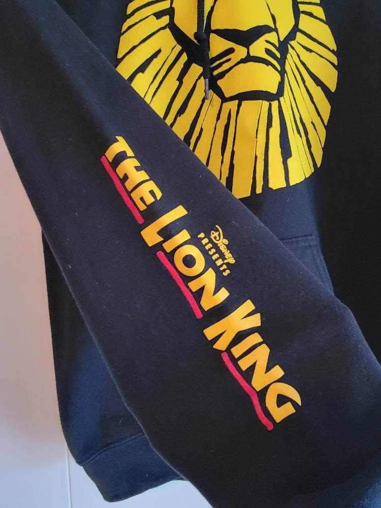 Vintage Disney Presents the Lion King Broadway Black Hooded