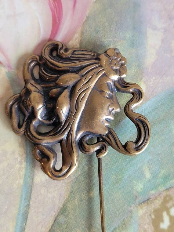 vintage brass metal art Gem