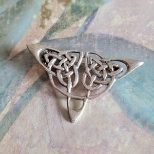 Vintage Sterling Silver Celtic Knot Brooch or Pin Crisson of Bermuda