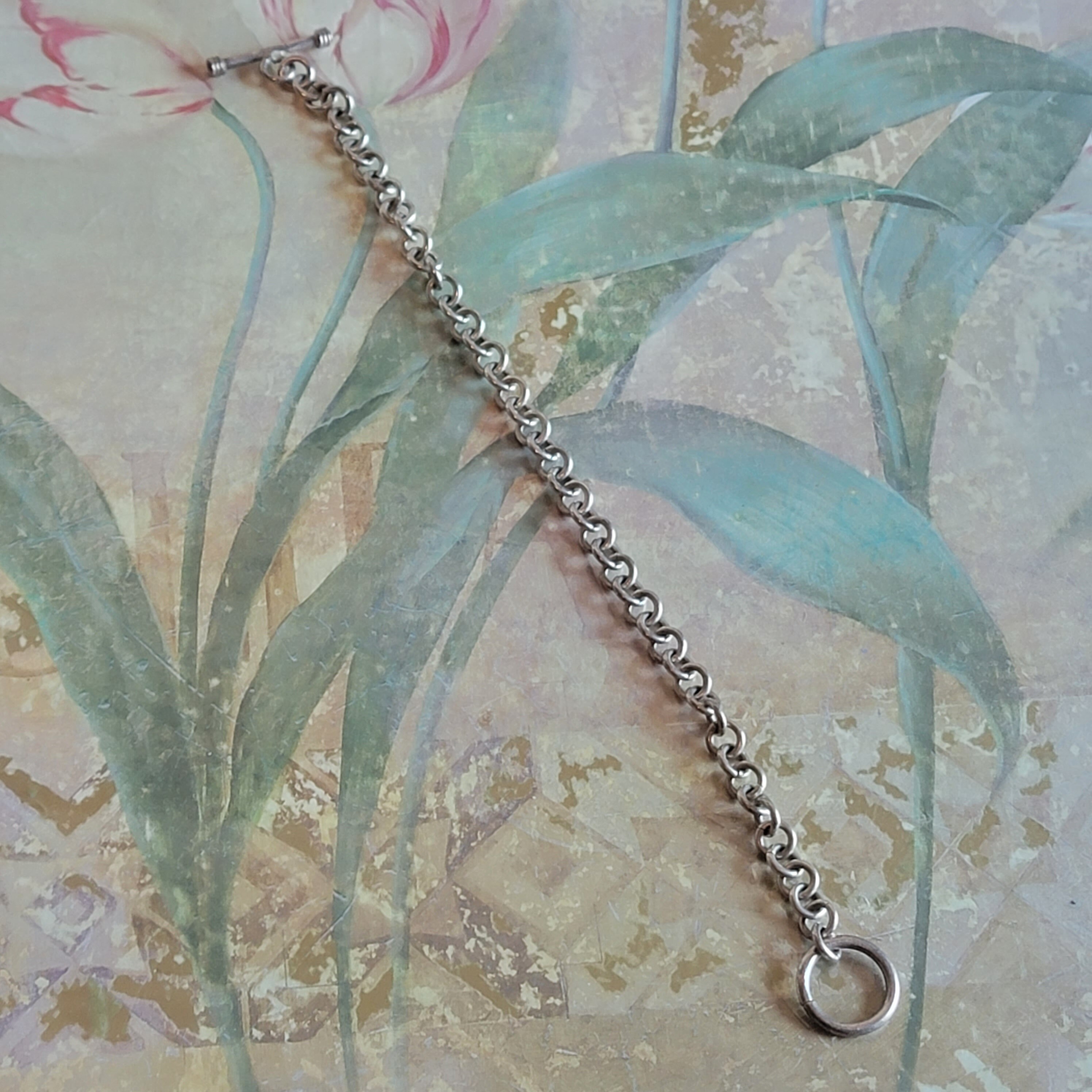 Vintage Sterling Silver Toggle Clasp Link Bracelet 925 - Etsy