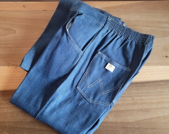 Vintage Dead Stock Wrangler Kids Boys Jeans Size 12 Cotton Polyester Elastic