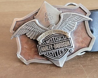 90's ベルトバックル Belt Buckle Indian King of bike American